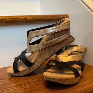 Modzori Cork Wedges “Alexa” With Reversible Uppers